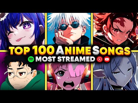 Видео: Топ-100 самых прослушиваемых песен из аниме (Опенинг - Эндинг - OST)