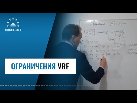 Видео: Ограничения по длинам трасс в VRF-системах