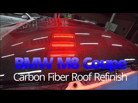 Видео: Ремонт карбоновой крыши BMW M8.