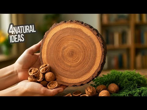 Видео: 4 креативные идеи с природными материалами, которые покорят ваше сердце! декор в природном стиле