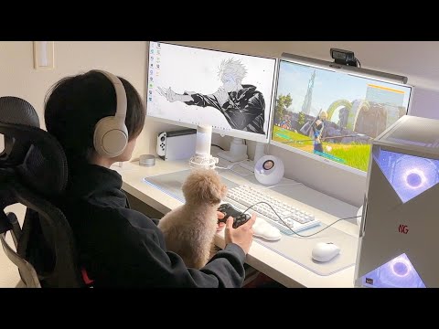 Видео: Одинокая жизнь с собакой/Повседневная жизнь мужчины/Игровой видеоблог.