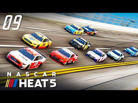 Видео: ГОНКА ВЗЛЕТОВ И ПАДЕНИЙ С ЭПИЧЕСКОЙ РАЗВЯЗКОЙ - NASCAR Heat 5 #9