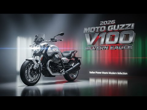 Видео: Moto Guzzi V100 Silver Eagle 2026 года — итальянский шедевр, воплощающий мощь и элегантность!🔥‼️