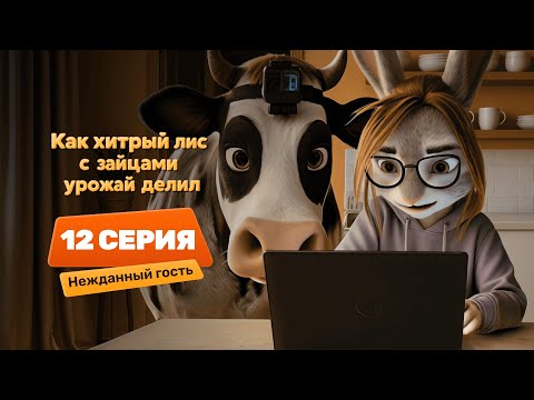 Видео: Серия 12–Нежданный гость | Как хитрый лис с зайцами урожай делил