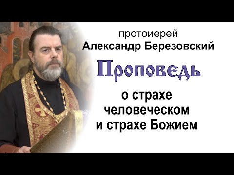 Видео: Проповедь о страхе человеческом и страхе Божием (2022.09.30). Протоиерей Александр Березовский
