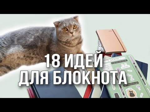 Видео: Идеи для блокнотов | Куда тратить блокноты | Чем заполнить чистый блокнот