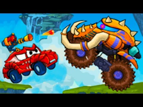 Видео: Хищные машины 2 #12 Мамонт в Машина ест машину. Car Eats Car 2 с Кидом #КИД