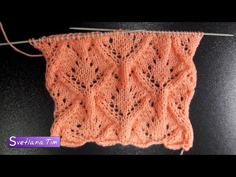 Видео: Сегодня вяжем узор Ажурные РОМБЫ. Вязание спицами. Мастер класс для начинающих / knitting № 454