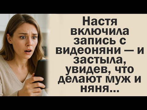 Видео: Настя включила запись с видеоняни — и застыла, увидев, что делают муж и няня…