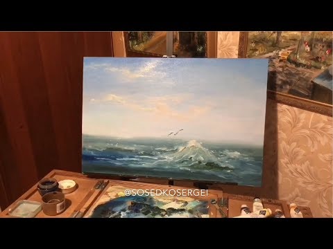 Видео: Рисуем море (простой способ)