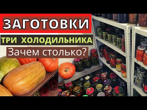 Видео: Три ХОЛОДИЛЬНИКА и ПОГРЕБ с заготовками. Зачем столько? Меняю местами