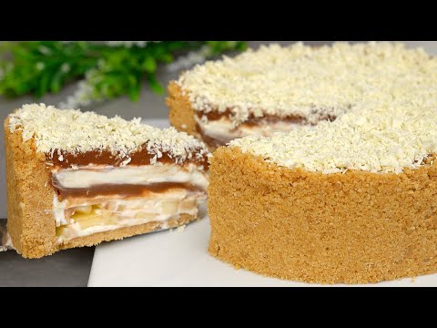 Видео: Торт за 5 минут! Вы будете делать этот торт каждый день! БЕЗ ПЕЧИ 🍏 Самый вкусный яблочный пирог
