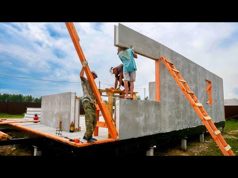 Видео: Недорогой дом за 2 недели. Полный процесс строительства