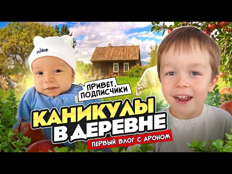 Видео: КАНИКУЛЫ В ДЕРЕВНЕ // ПЕРВЫЙ ВЛОГ С АРОНОМ