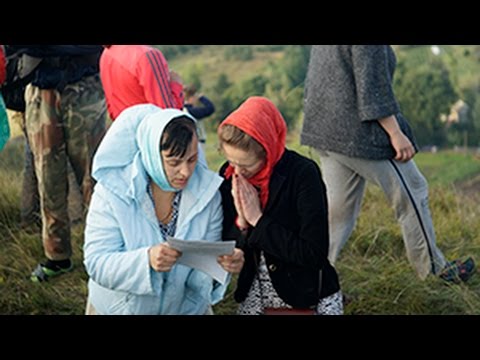 Видео: Покаянная гора Крестный ход 2014 Каменец-Подольский Свято-Успенская Почаевская Лавра