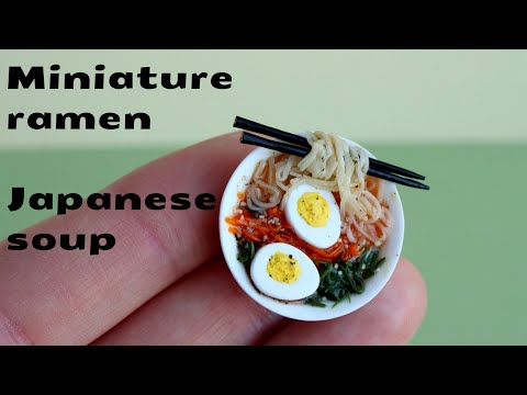Видео: Миниатюрный рамен - японский суп\Miniature ramen - Japanese soup