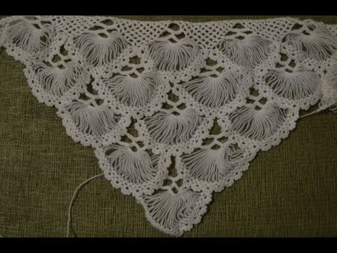 Видео: "Турецкая шаль, связанная на карточке" (Turkish shawl, tied on the card. full version)
