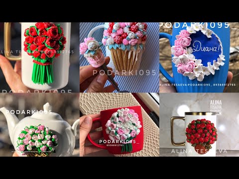 Видео: Часть моих работ/ процесс работы/ холодный фарфор/ полимерная глина