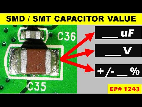Видео: {1243} Расшифровка керамического SMD-конденсатора по напряжению и номиналу конденсатора