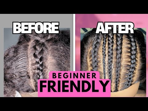 Видео: Как заплести косички для начинающих (на натуральных волосах) | Пошаговое руководство, которое дей...