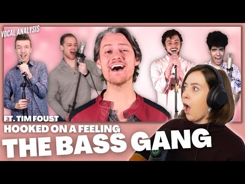 Видео: The Bass Gang — Hooked on a Feeling при участии Тима Фауста | Реакция преподавателя вокала (и ана...