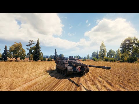 Видео: AMX 50 Foch B - Грамотно Отыгрывает От Кустов!