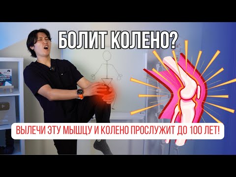 Видео: Болит колено. Вылечи эту мышцу и колено прослужит до 100 лет.