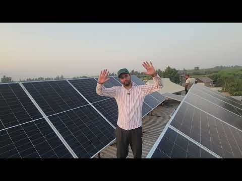 Видео: Устоя Берахмуш Солнечный панель Аз Офтоб Бепул Сивети Хона 11кв установка Солнечный Панель