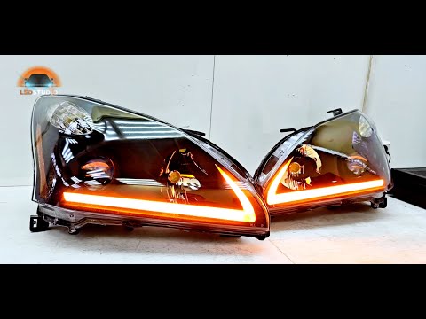 Видео: Lexus RX330 тюнинг фар. Светодиодные фары от ledstudio.