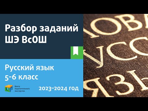 Видео: Разбор заданий ШЭ ВсОШ русскому языку 5-6 класс