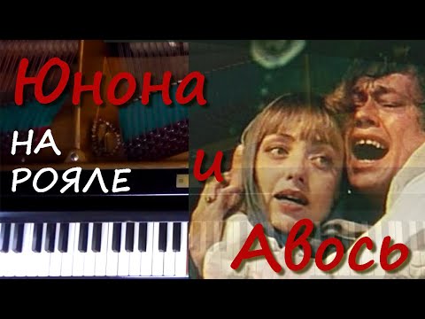 Видео: "Юнона и Авось" - Я тебя никогда не забуду (на рояле)