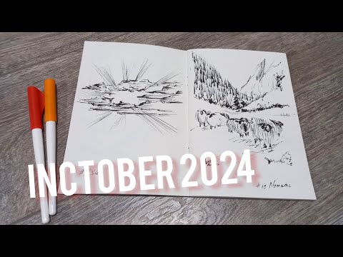 Видео: Inctober 2024: обзор скетчбука