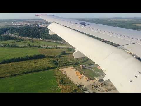 Видео: 10.08.23 SU6022 Москва (VKO) - Санкт-Петербург (LED) SSJ100 посадка / Moscow-SaintPetersburg landing