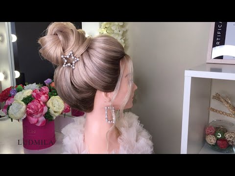 Видео: ПРИЧЕСКА Высокий пучок узелок/hairstyle High bundle knot #hairtutorial