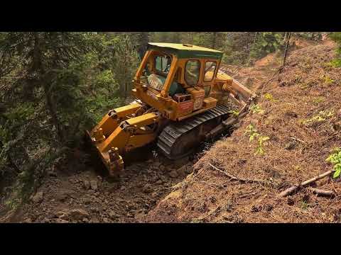 Видео: Как бульдозер Caterpillar D7g расчищает дорогу в тропическом лесу #caterpillar #bulldozer