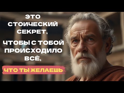 Видео: ЭТО СТОИЧЕСКИЙ СЕКРЕТ, ЧТОБЫ С ТОБОЙ ПРОИСХОДИЛО ВСЁ, ЧТО ТЫ ЖЕЛАЕШЬ | СТОИЦИЗМ