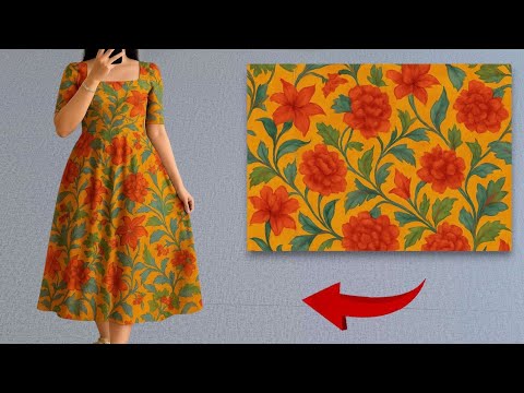 Видео: ✅Простой способ сшить удобное платье за ​​10 минут🔥 Любой может сшить это милое платье 🪡