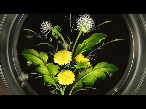 Видео: Рисуем Одуванчики маслом. Мастер-класс по живописи от Ларисы Гончаровой