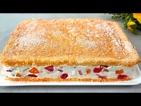 Видео: 🔝🍓Знаменитый торт, который тает во рту. Вкусный торт за 15 минут. Простые ингредиенты.
