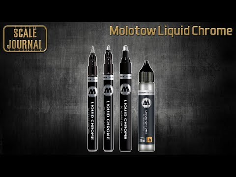 Видео: Применение маркеров Molotow Liquid Chrome в моделизме