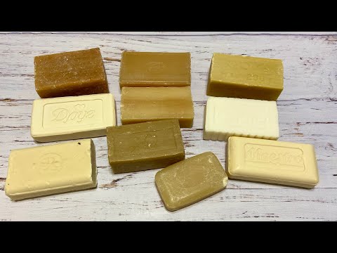 Видео: ASMR Soap/ cutting dry soap/ резка сухого хозяйственного мыла