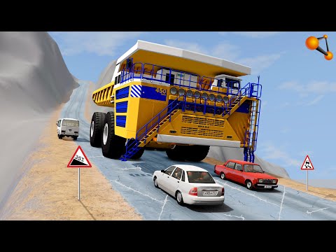 Видео: 400 ТОНН СМЕРТИ! НЕУПРАВЛЯЕМЫЙ БЕЛАЗ НА СКОЛЬЗКОЙ ГОРКЕ | BeamNG.drive