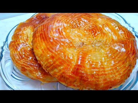 Видео: Обалденная Лепешка в духовке/Катлама с мясом/Мазасига узингиз бахо беринг 😋 ГУШТЛИ КАТЛАМА