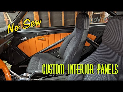 Видео: Изготовленная на заказ автомобильная обивка без шитья для дверей и внутренних панелей