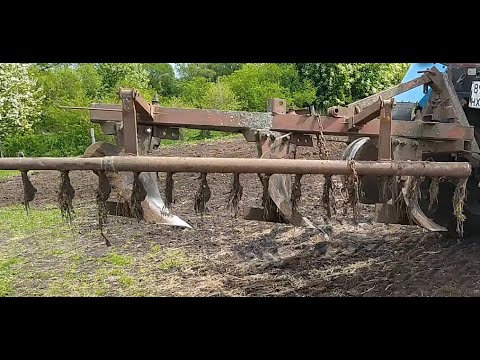 Видео: Гребёнка на плуг, посеял огород