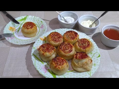 Видео: Рулетики-розочки или ленивые пельмени😅 в духовке!