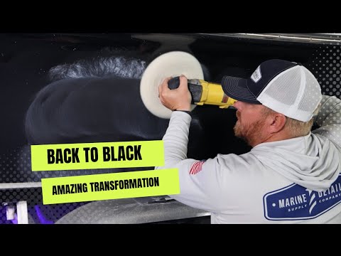 Видео: Как отполировать и отполировать черную лодку так, чтобы она стала лучше новой! : СОВЕТЫ ПО УХОДУ ...