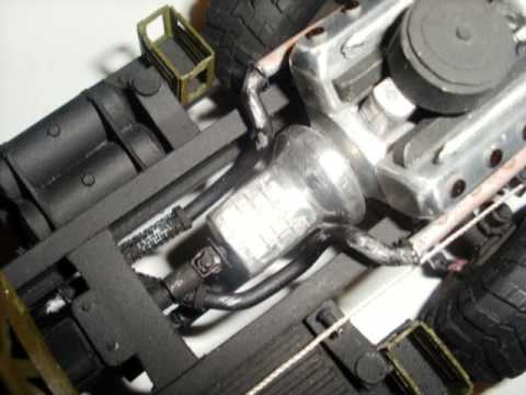 Видео: Моедль из бумаги КрАЗ 255Б