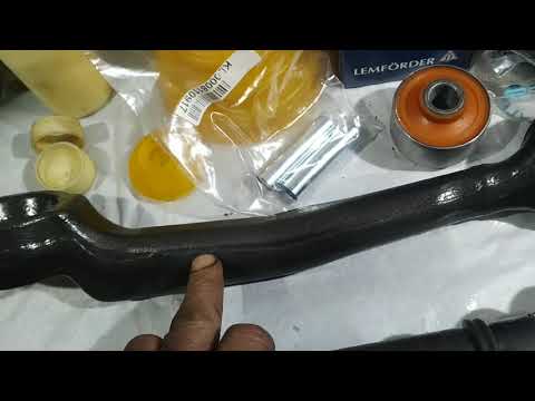 Видео: Обзор запчастей и роботы для ремонта передней ходовой части Audi100c4, 2.8 AAH Quattro