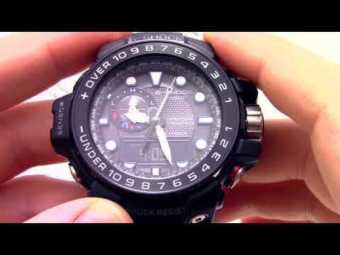 Видео: Часы Casio G-SHOCK GWN-1000B-1A [GWN-1000B-1AER] - Инструкция, как настроить от PresidentWatches.Ru
